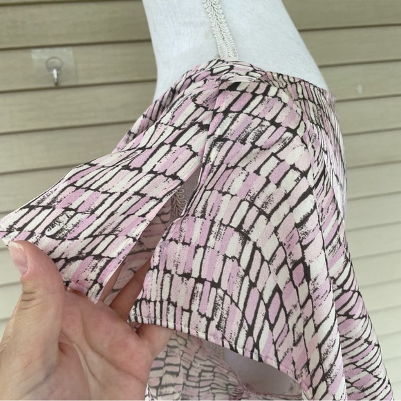 Lafayette 148 Silk Cowl Neck Printed Blouse Size 12 - Picture 3 of 8